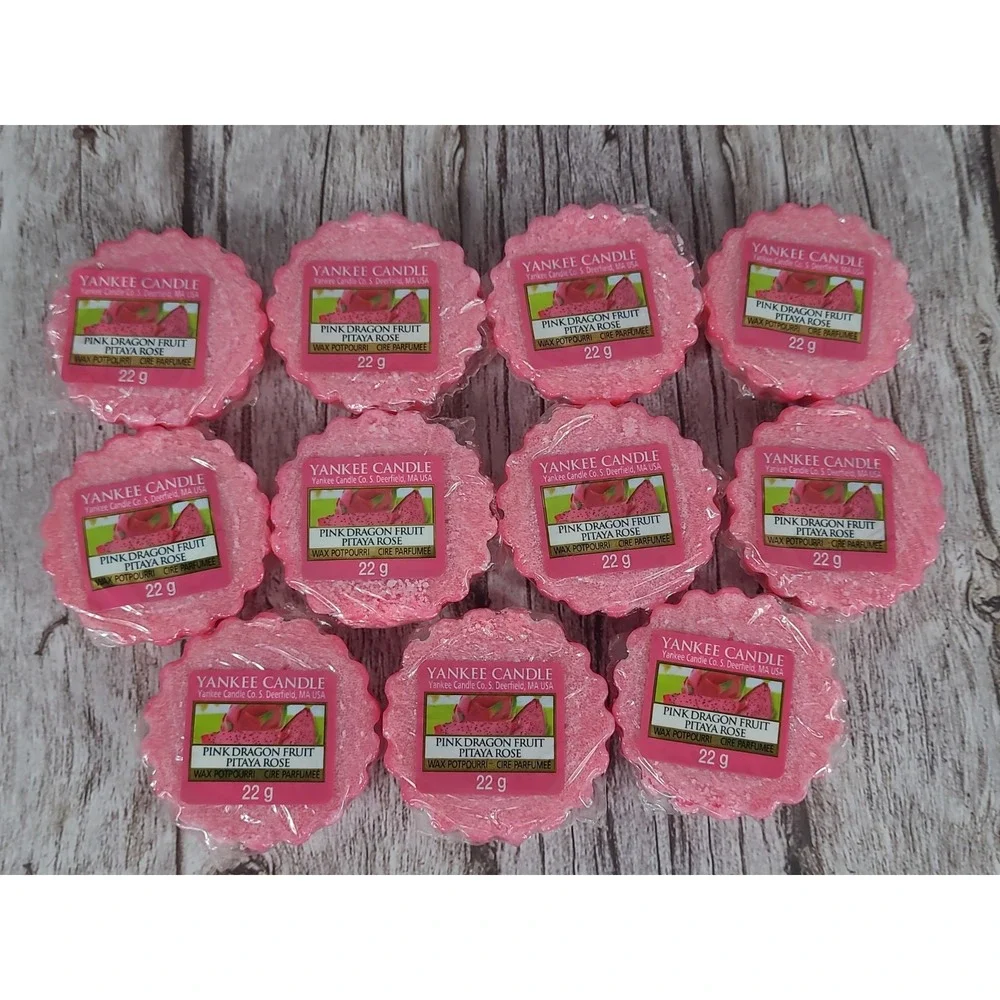 Yankee Candle Wax Tarts Wax Melts Pink Dragon Fruit Pitaya‎ Rose lot of 11